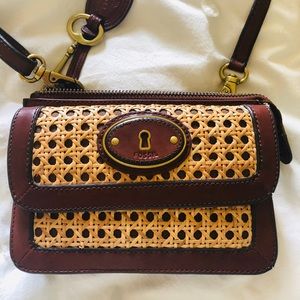 Fossil Basket Weave Purse